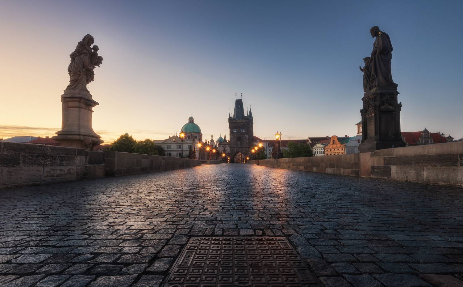 чехия, прага, город, утро, вечер, лето, мост, карлов мост, czechia, czech republic, prague, summer, morning, evening, bridge, charles bridge, city, Эрнест Вахеди