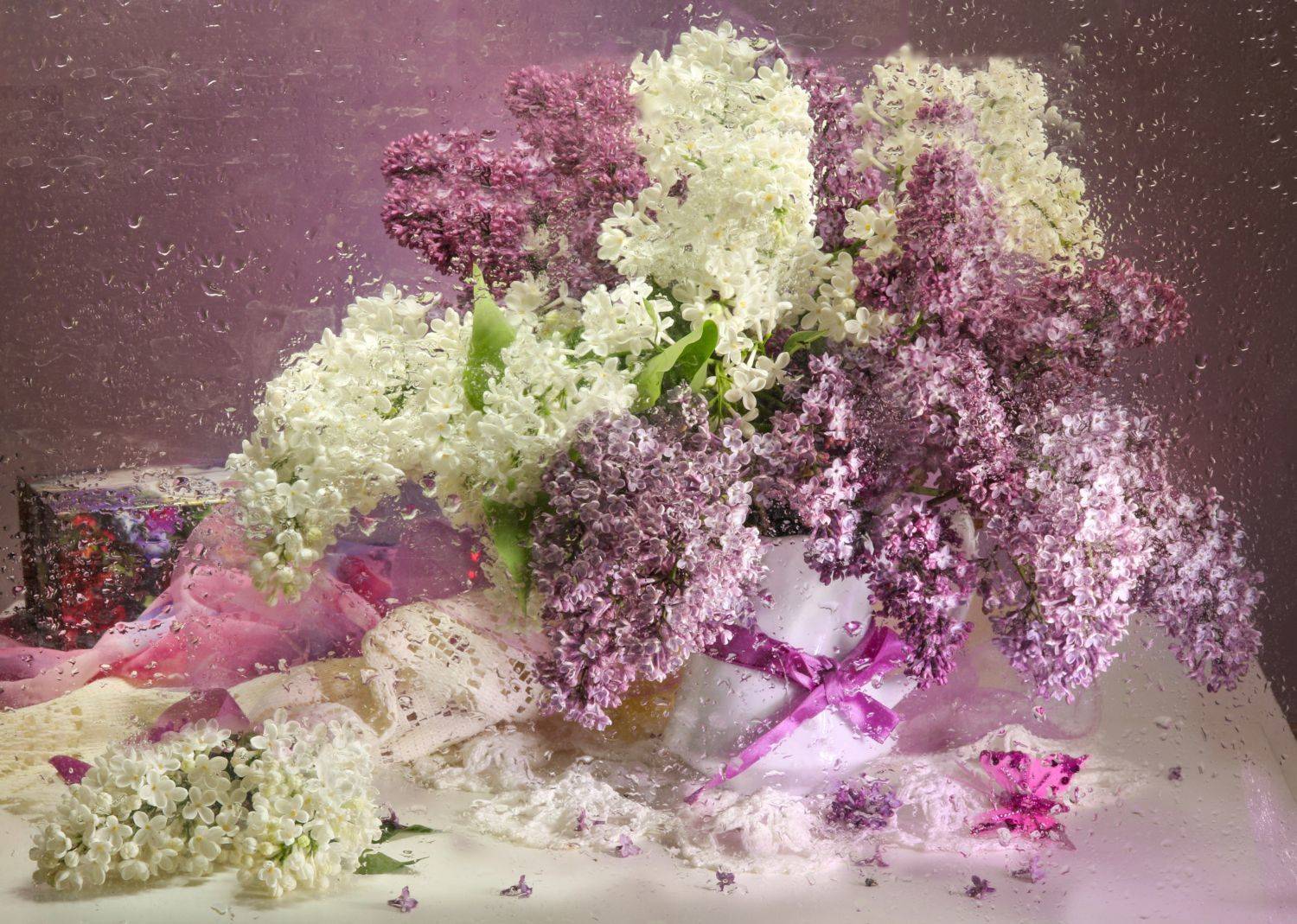 натюрморт, сирень, букет, ваза, Шруб (Беляева) Татьяна