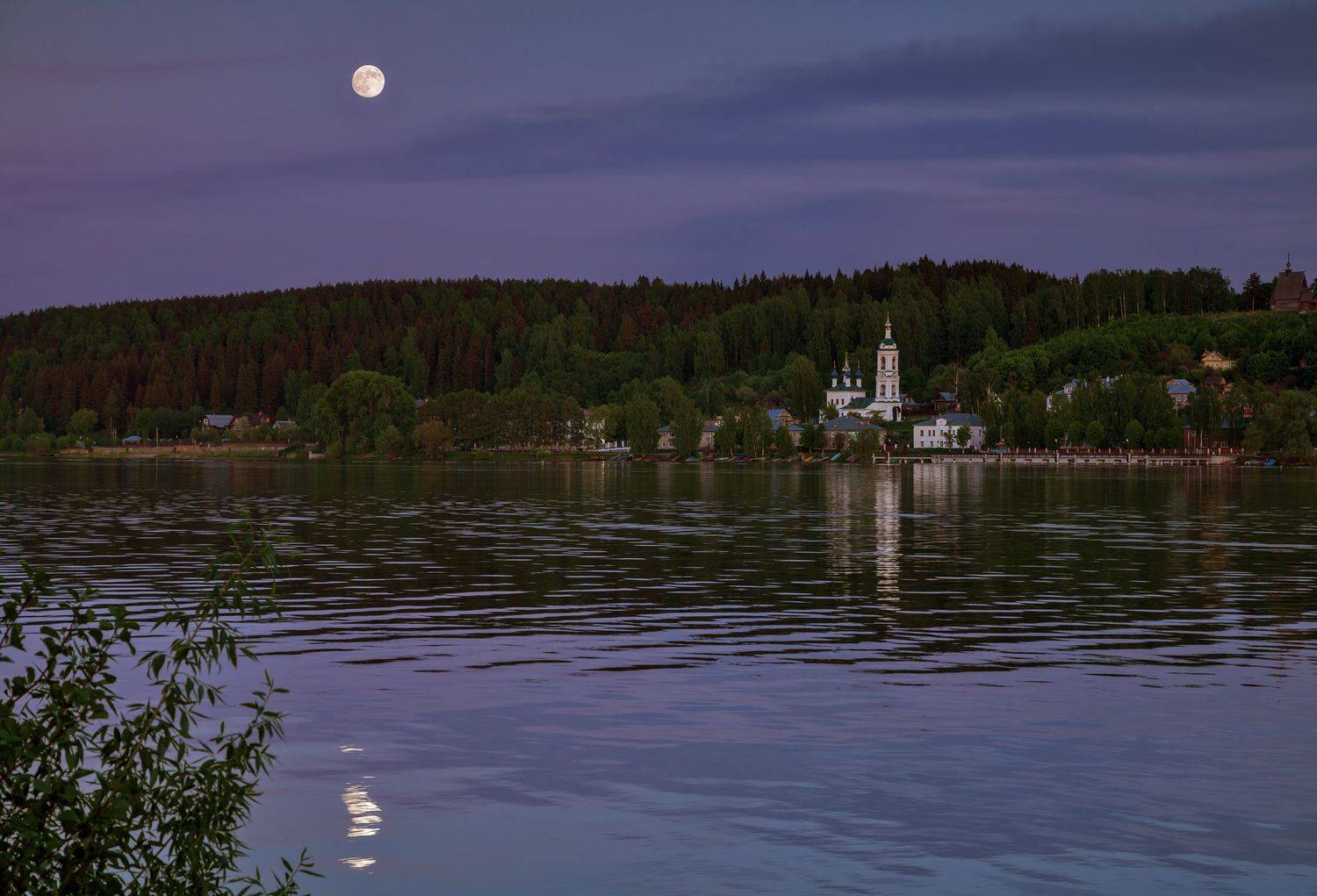 плёс, волга, луна, Зверев Олег