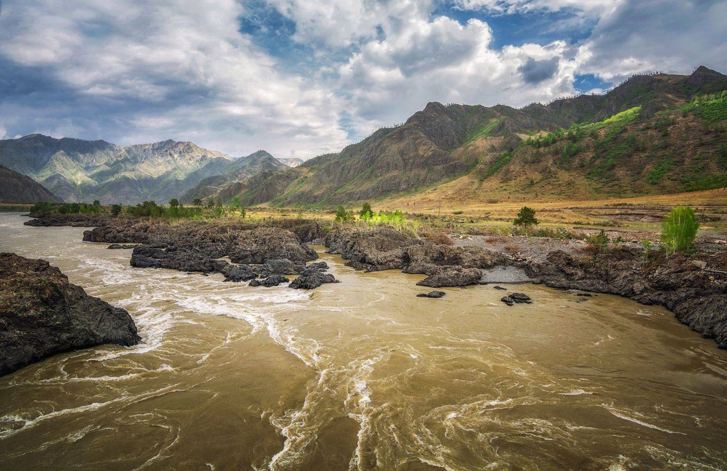 горный алтай,начало мая,катунь, Lora Pavlova