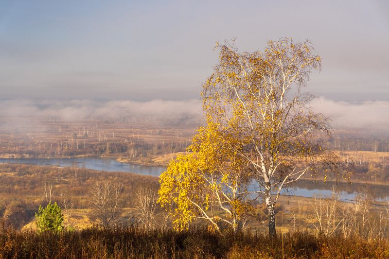 иркут, туман, осень Туман на Иркуте фото превью