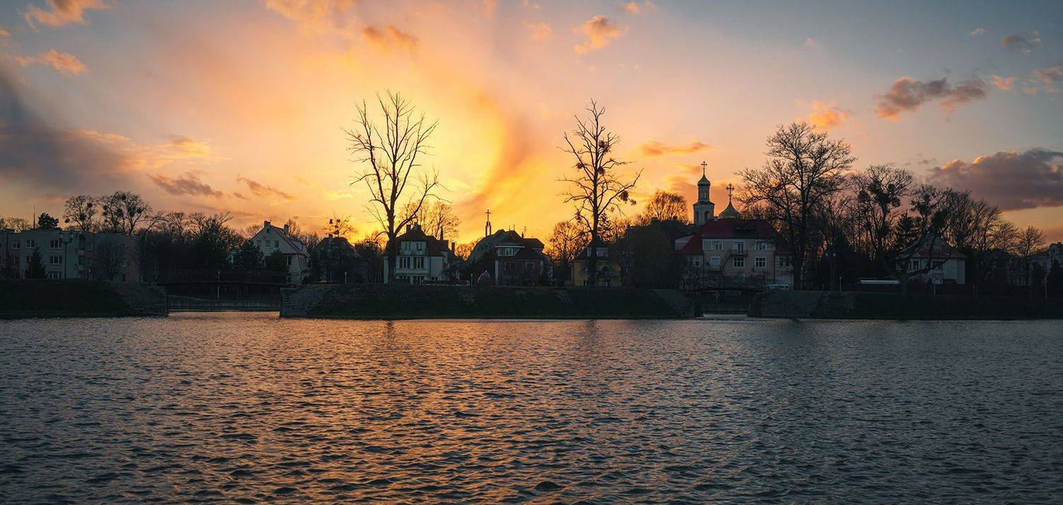 калининград, закат, городской_пейзаж, Dmitry Popoff