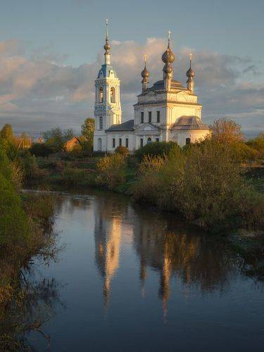 Утро в селе Савинское.