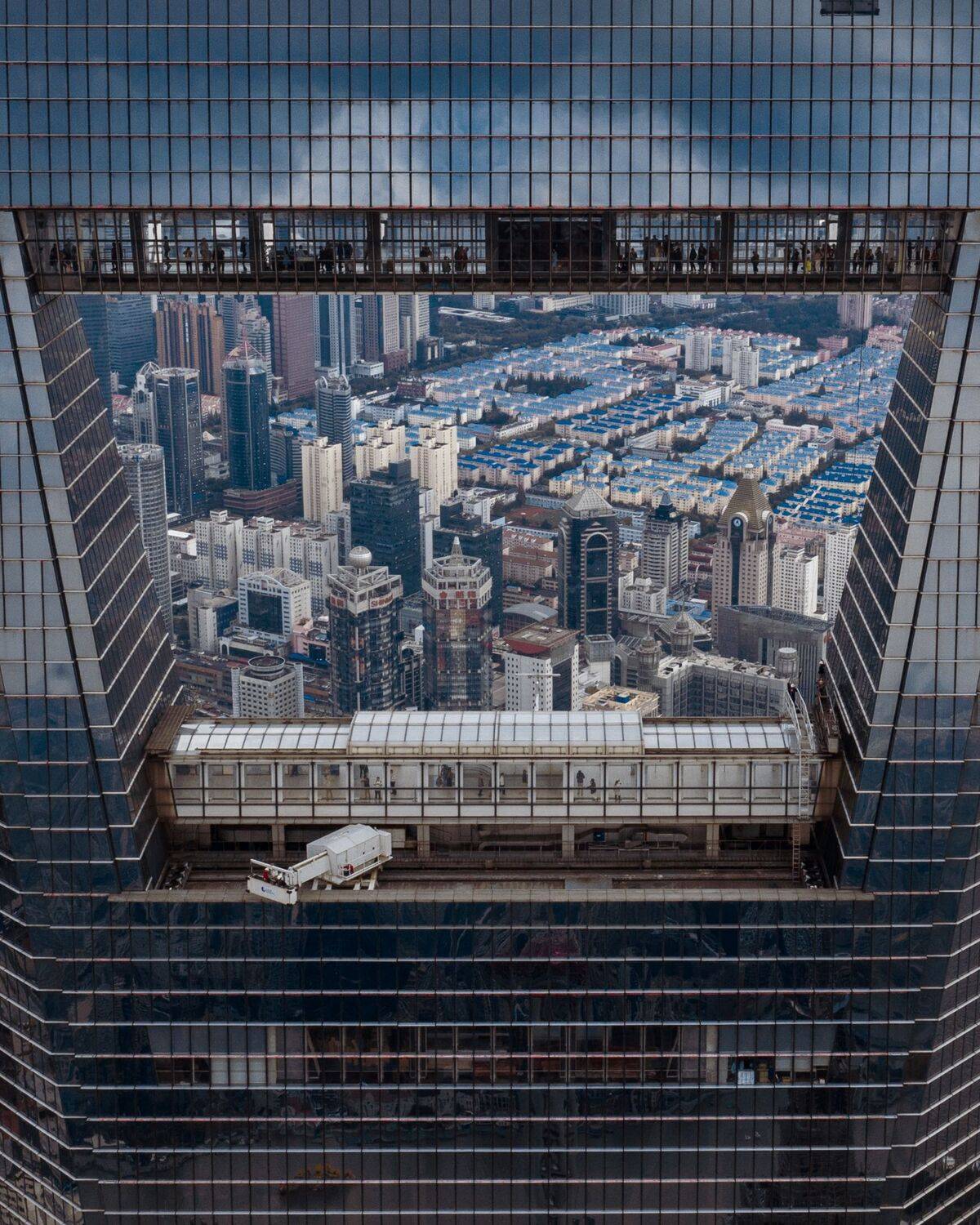 shanghai, china, lujiazui, skyscraper, people, tall, high, buildings, many, bird\'s eye, aireal, view, Druz Denys