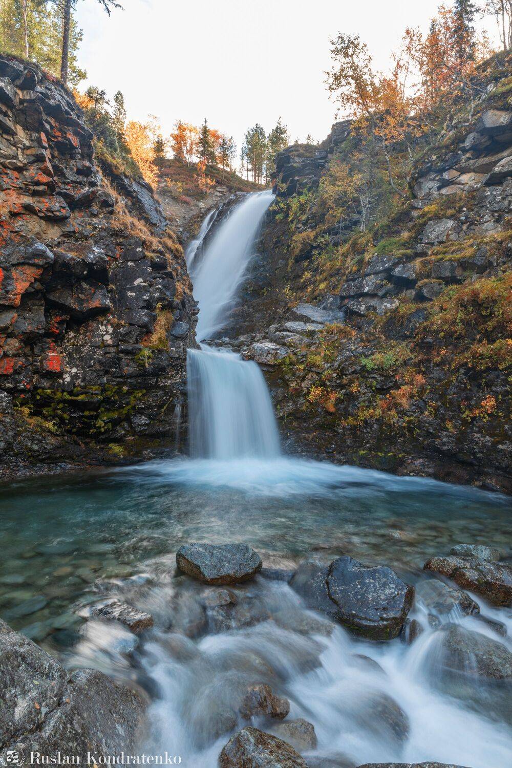 хибины, колский полуостров, водопад, рисйок, рисйокский водопад, Руслан Кондратенко