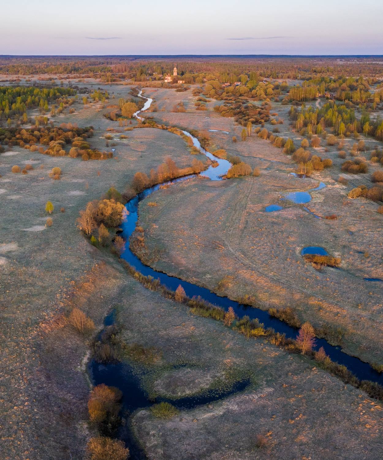 церковь, архитектура, закат, ивановская область, ярославская область, россия, река, весна, church, arhitecture, sunset, ivanovo region, yaroslavl region, russia, river, spring, Алексей Королёв