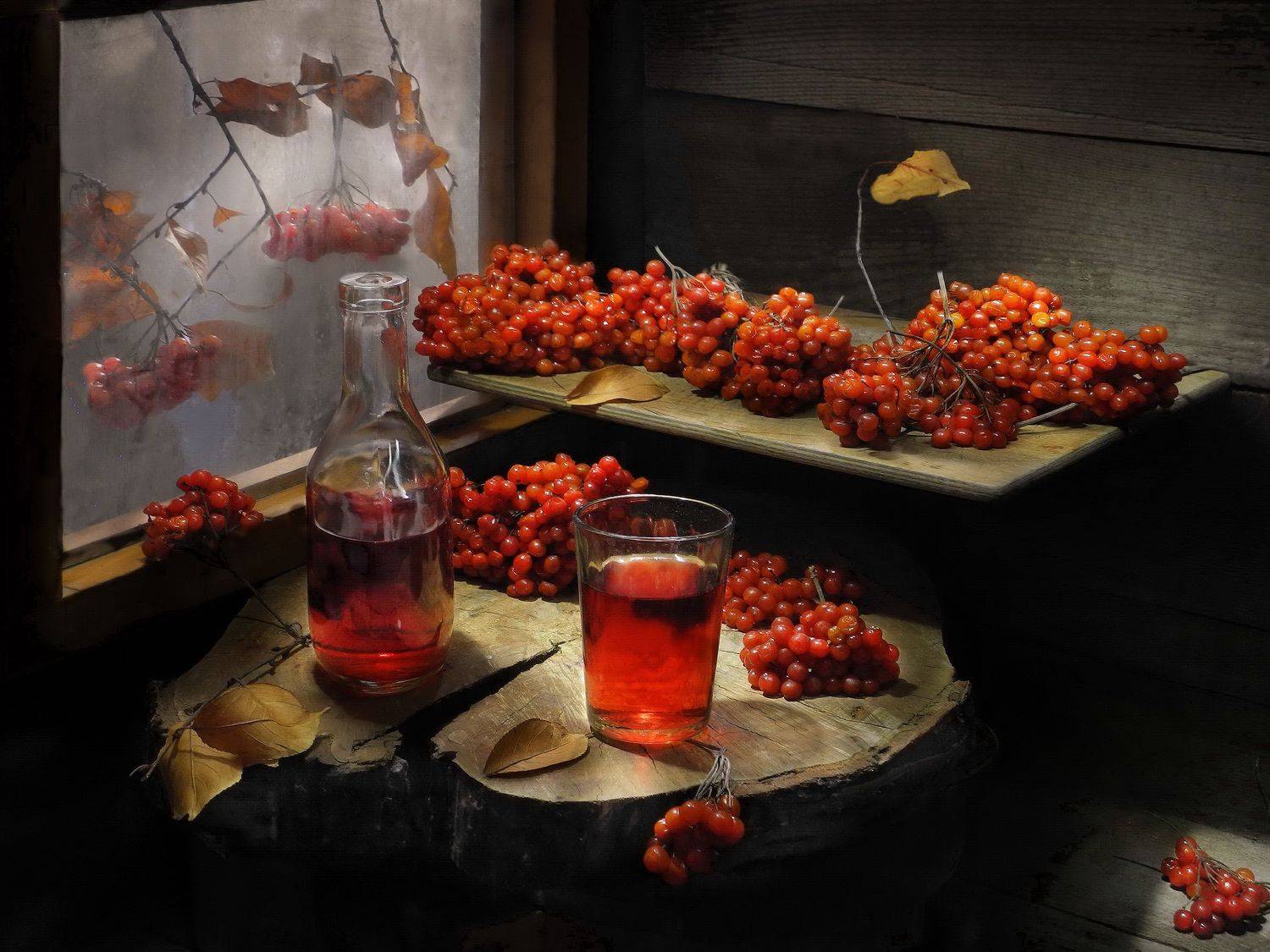 настойка, вино, наливка. калина, рябина., Сергей Фунтовой