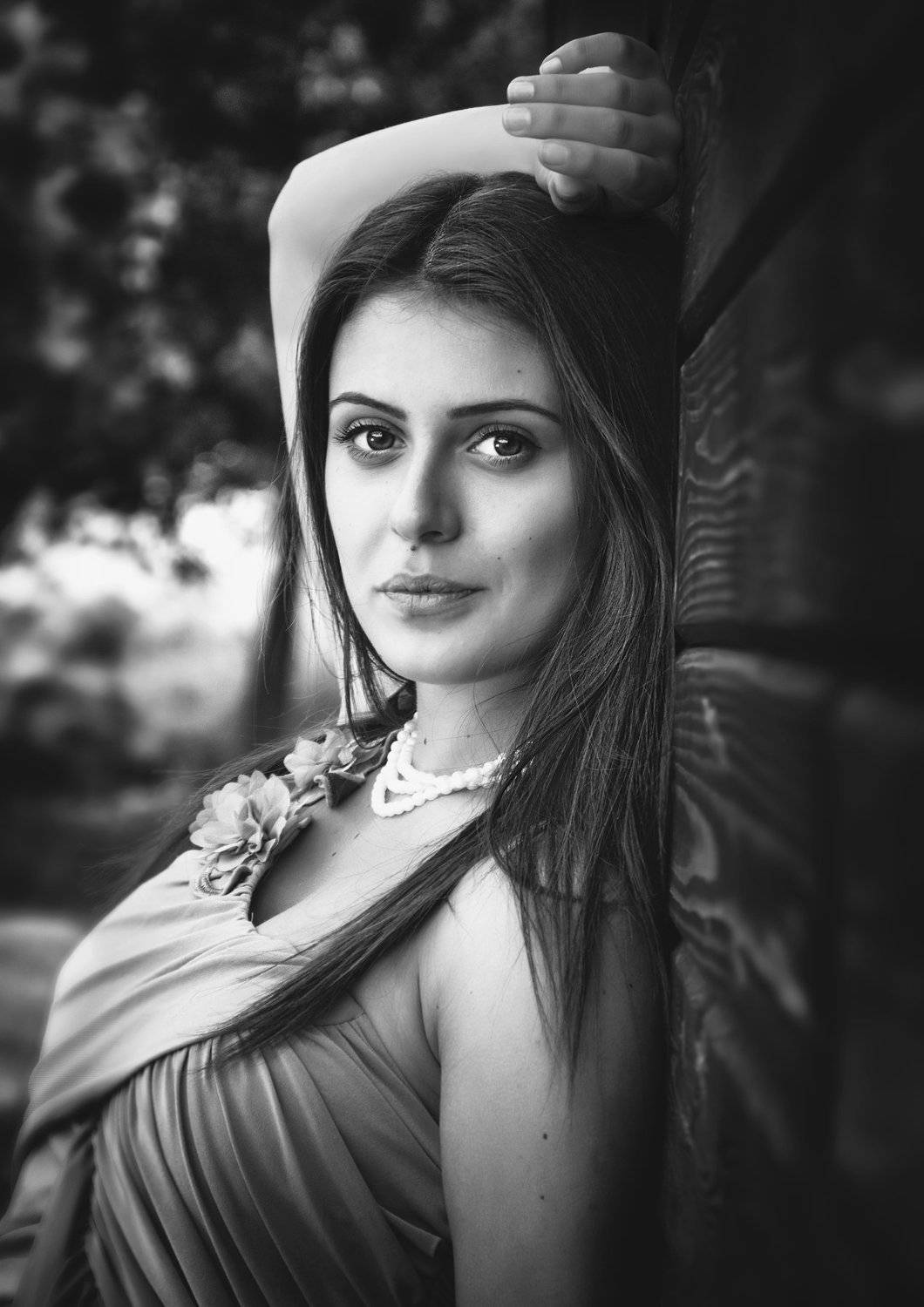 amazing, beautiful, beauty, black & white, edina csoka, girl, gorgeous, jozefkiss.com, lovely, portrait, pretty, young, Jozef Kiss