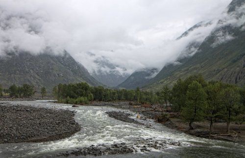 Дождливый день в долине Чулышмана