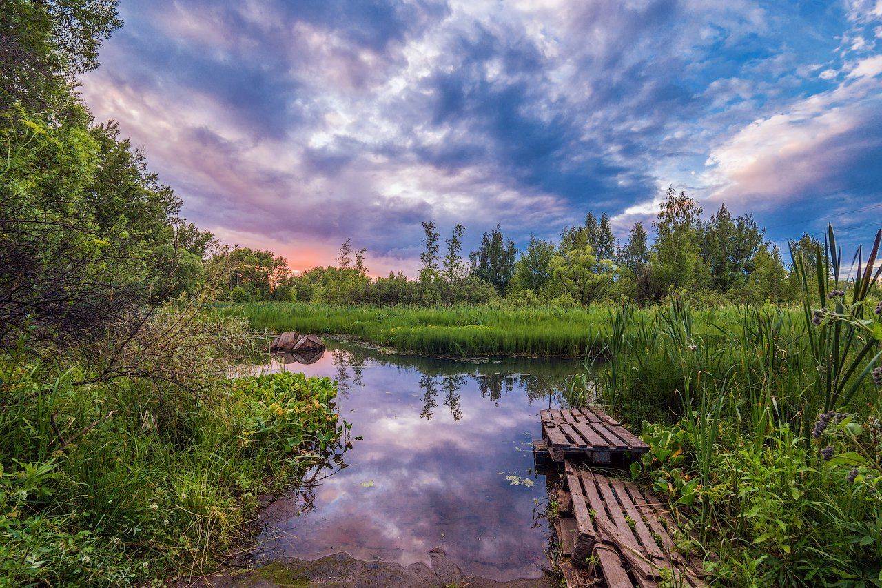 Долгопрудный, Закат, Подмосковье, Хлебниково, Сергей Вьюнов