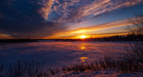 Февральский закат