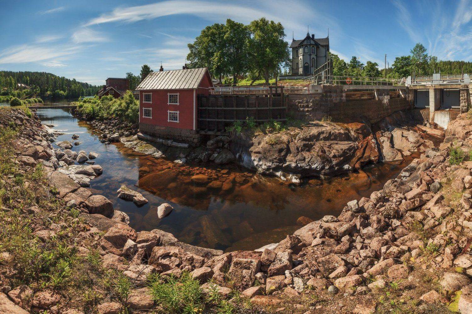 Finland, Suomi, Лесопилка, Лето, Финляндия, Илья Штром