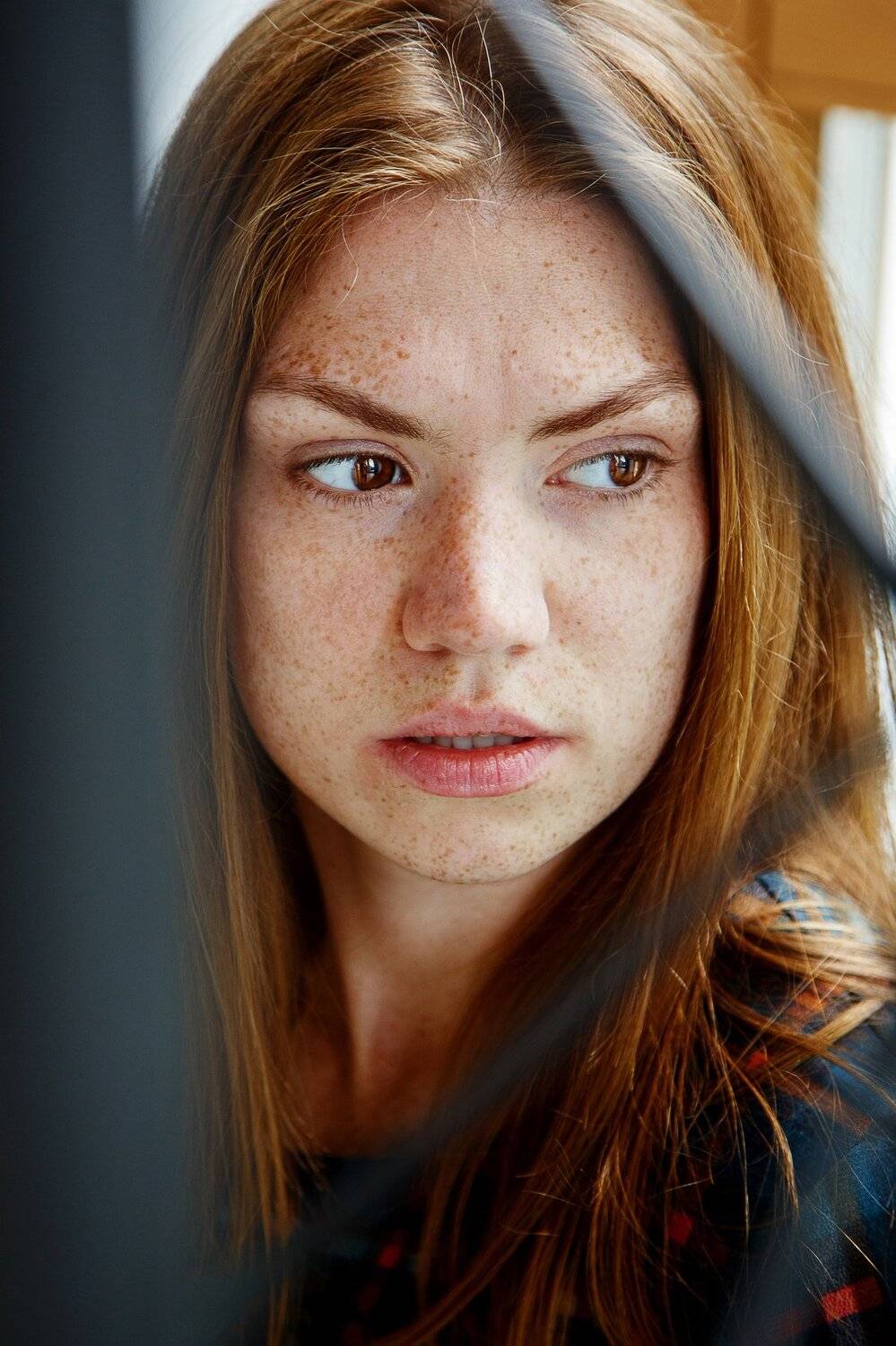 девушка, рыжая, веснушки, портрет, Наталья Онянова