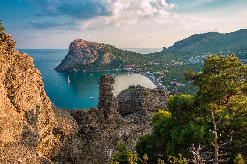 Крым,Новый Свет,Лето,скалы,море,горы, Новый Свет фото превью