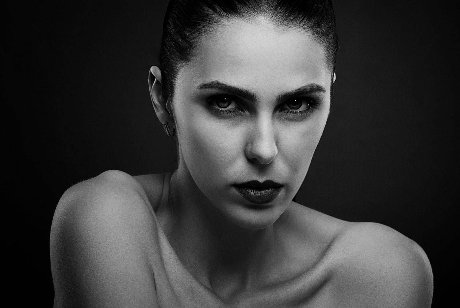 девушка, модель, портрет, ч/б, Дёгтев Евгений