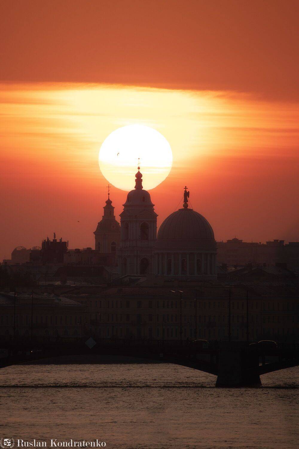 санкт-петербург, закат, прострел, екатерининская церковь, церковь, Кондратенко Руслан