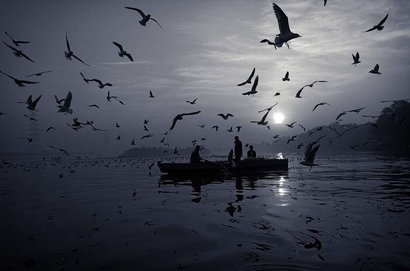black&white yamuna ghat фото превью