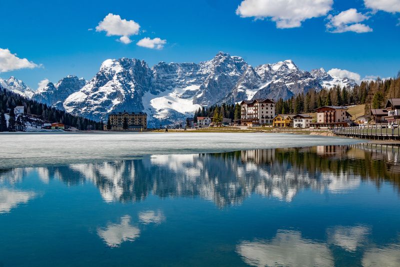 Озеро Мизурина,Доломиты фото превью