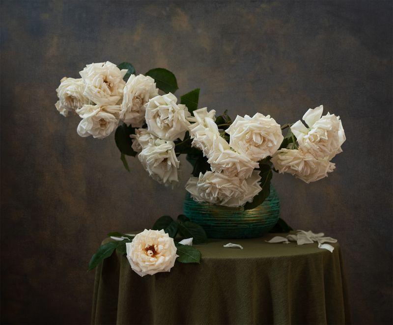 натюрморт, цветы, розы Натюрморт с розами фото превью