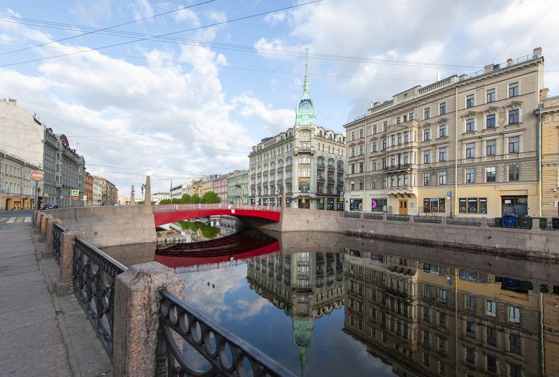 Красный мост через Мойку фото превью