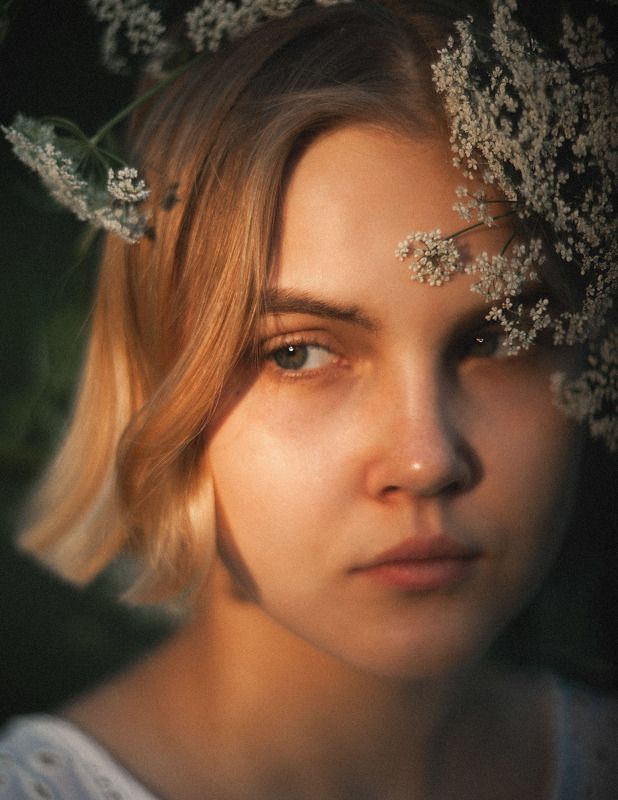 портрет, девушка, лето, солнце, тени, вода, природа, юность Варвара фото превью