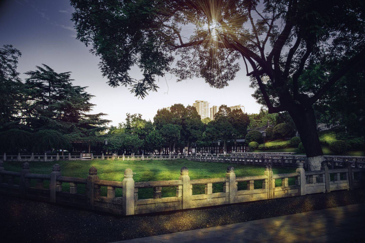 古迹树影, 吴 微雨墨烟鸿