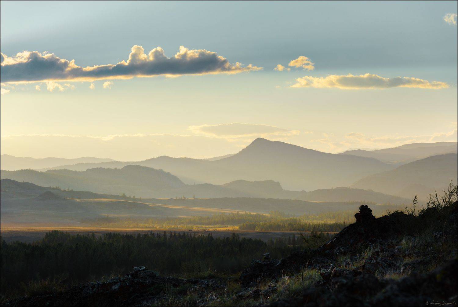 горный алтай, курайская степь, горы, курай, Андрей Шумилин