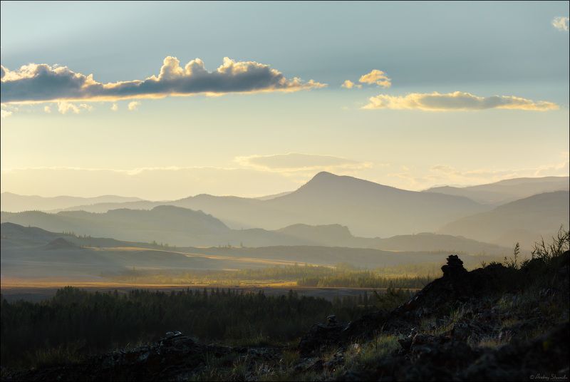 горный алтай, курайская степь, горы, курай Курайская степь фото превью