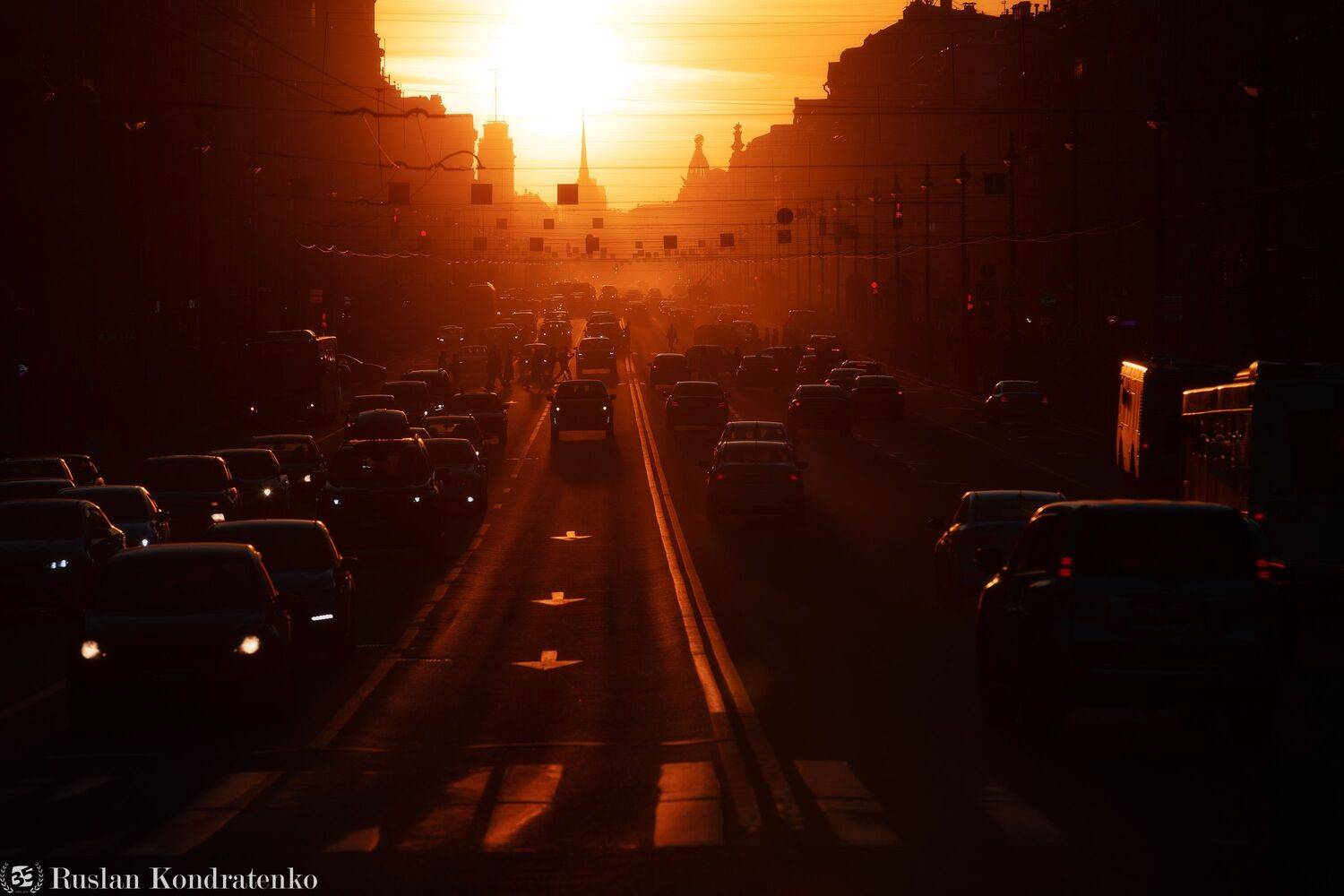 санкт-петербург, закат, прострел, невский, невский проспект, Кондратенко Руслан
