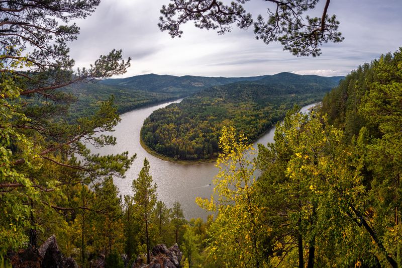 иркутск, осень Подкова Иркута фото превью