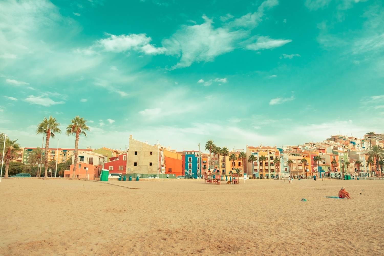 villajoyosa,la vila joiosa,travel,summer,sand,sea,house,light,blue,sky,, Борислав Алексиев