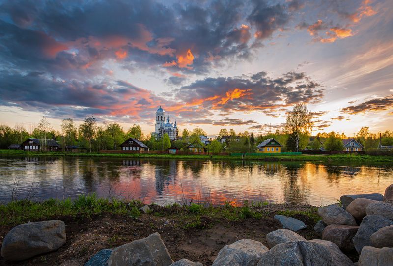 Закат в Пежме фото превью