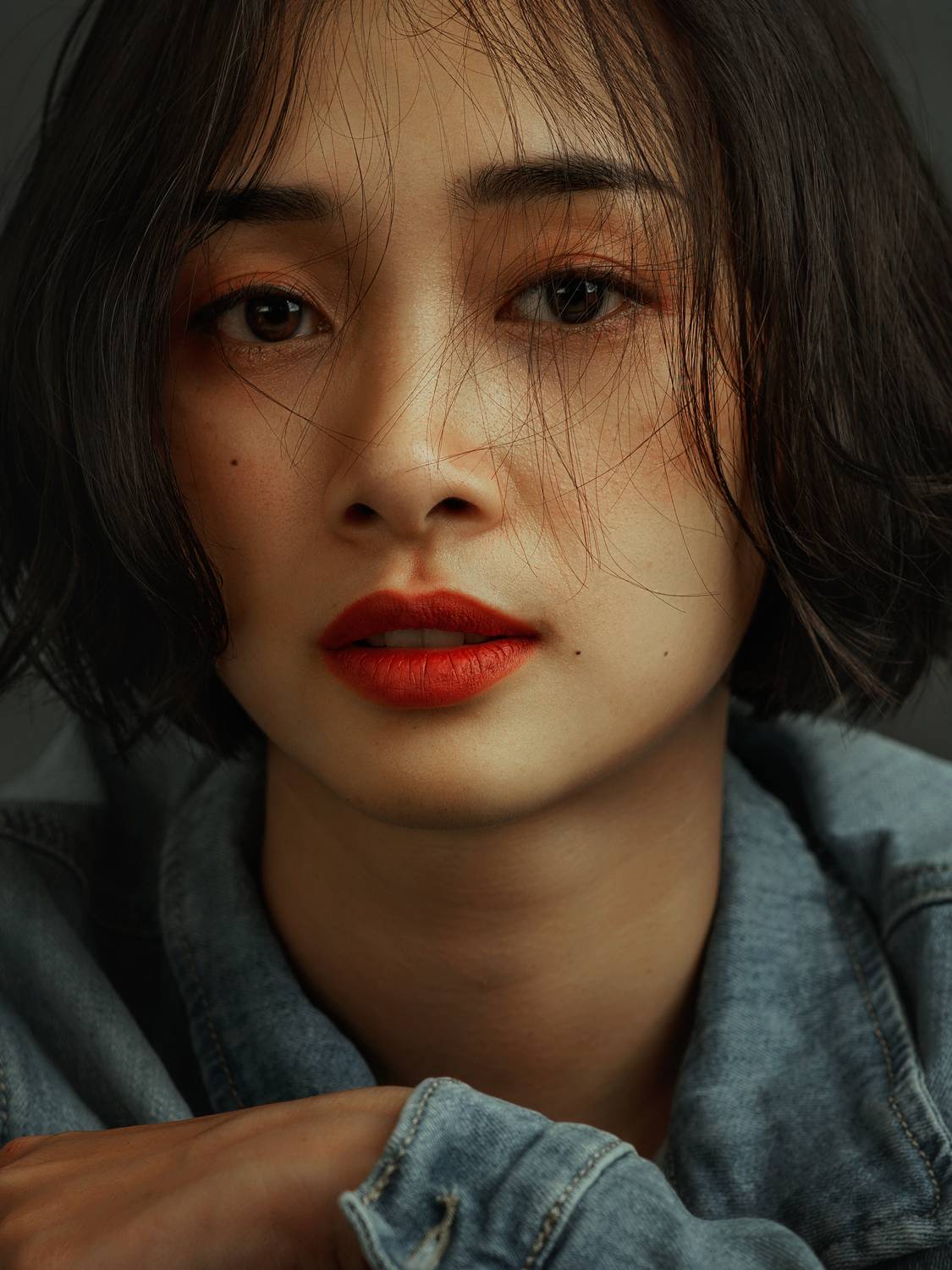 asian, vietnam, vietnamese, portrait, face, women, female, studio, close up, Nguyen Hoang Viet