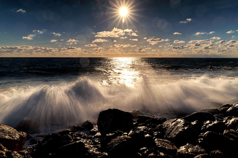 #море #закат #шторм #природа #сочи #краски #волны  фото превью