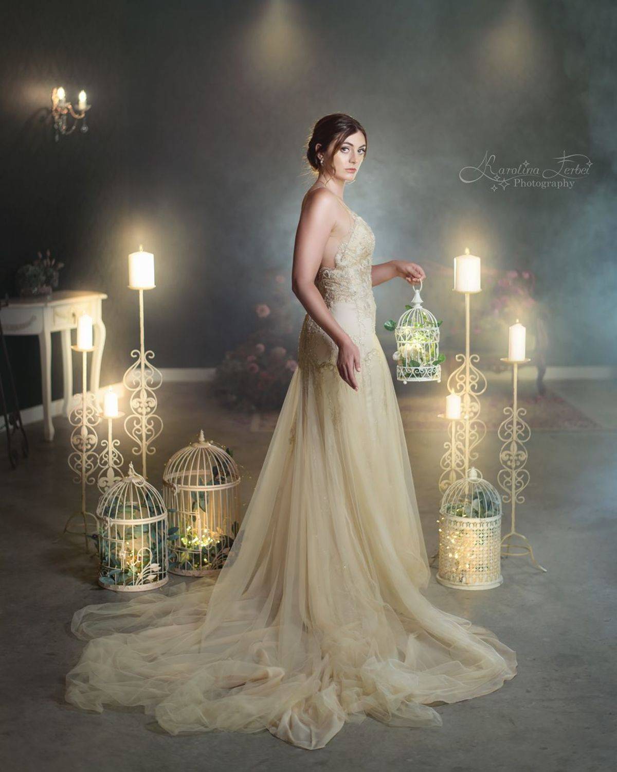 невеста, свадьба, платье, портрет, фентези, арт, художестванная, фотография, Karolina Ferbei