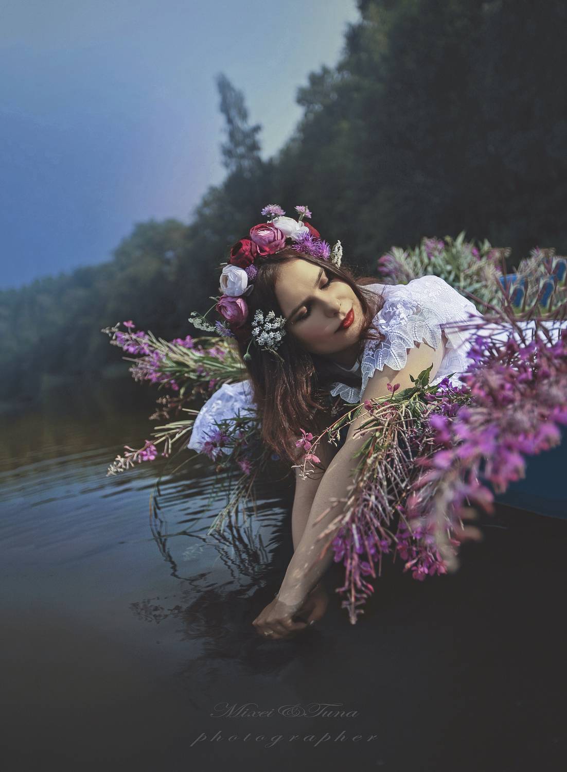 девушка вода цветы любовь солнце лето красота счастье мечты красавица фотография, Шепелева Татьяна