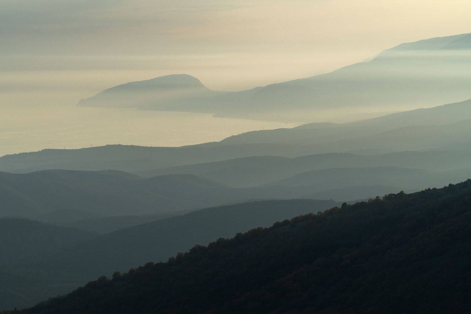 крым, черное море, аю-даг, туман, Тильпунов Михаил