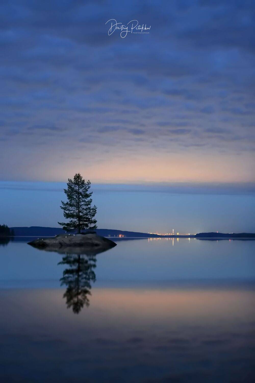 пейзаж, озеро, ночь, небо, природа, весна, Дмитрий Петухов