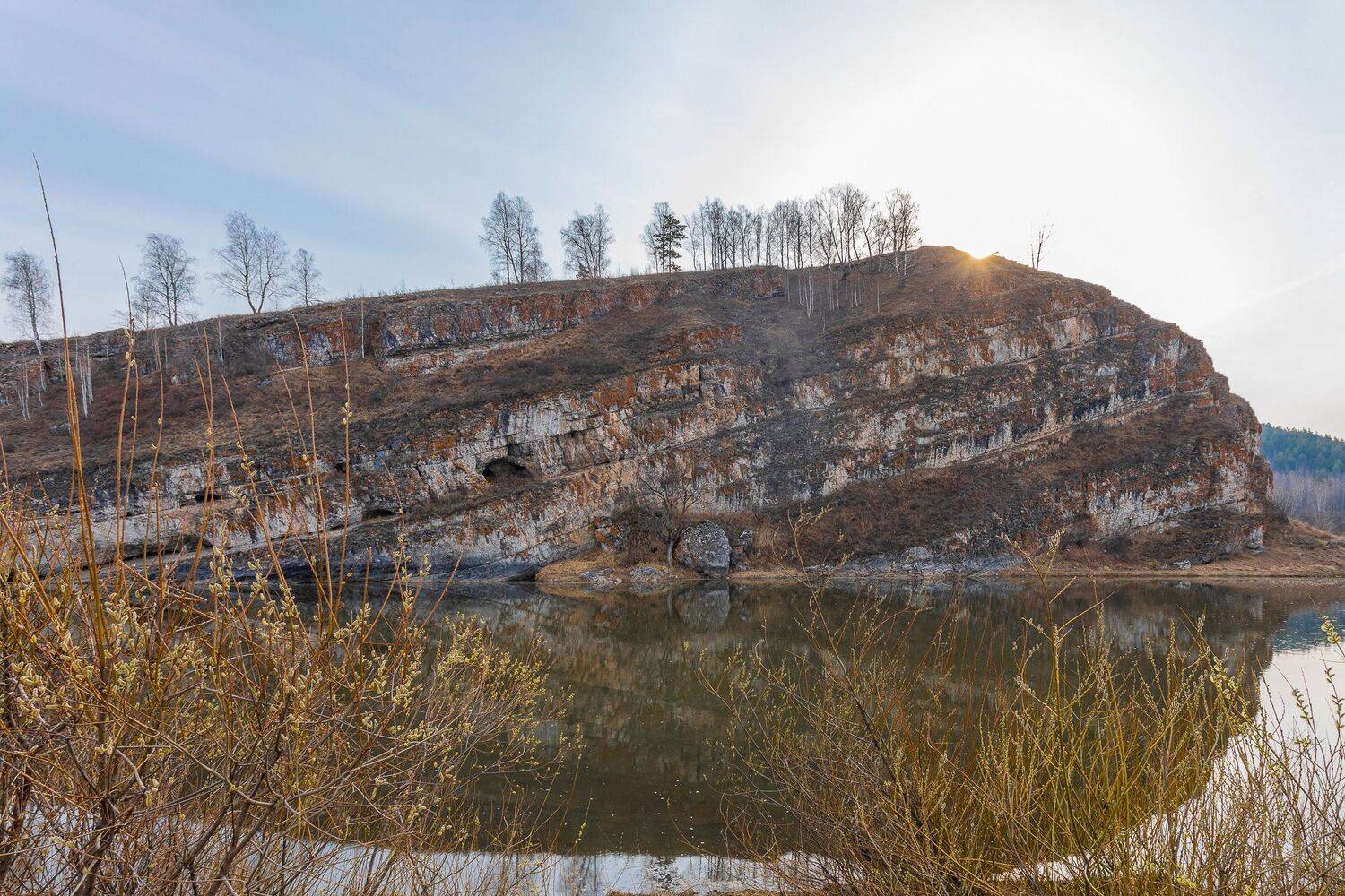 пейзаж весна скала река горы, Гильманов Артур
