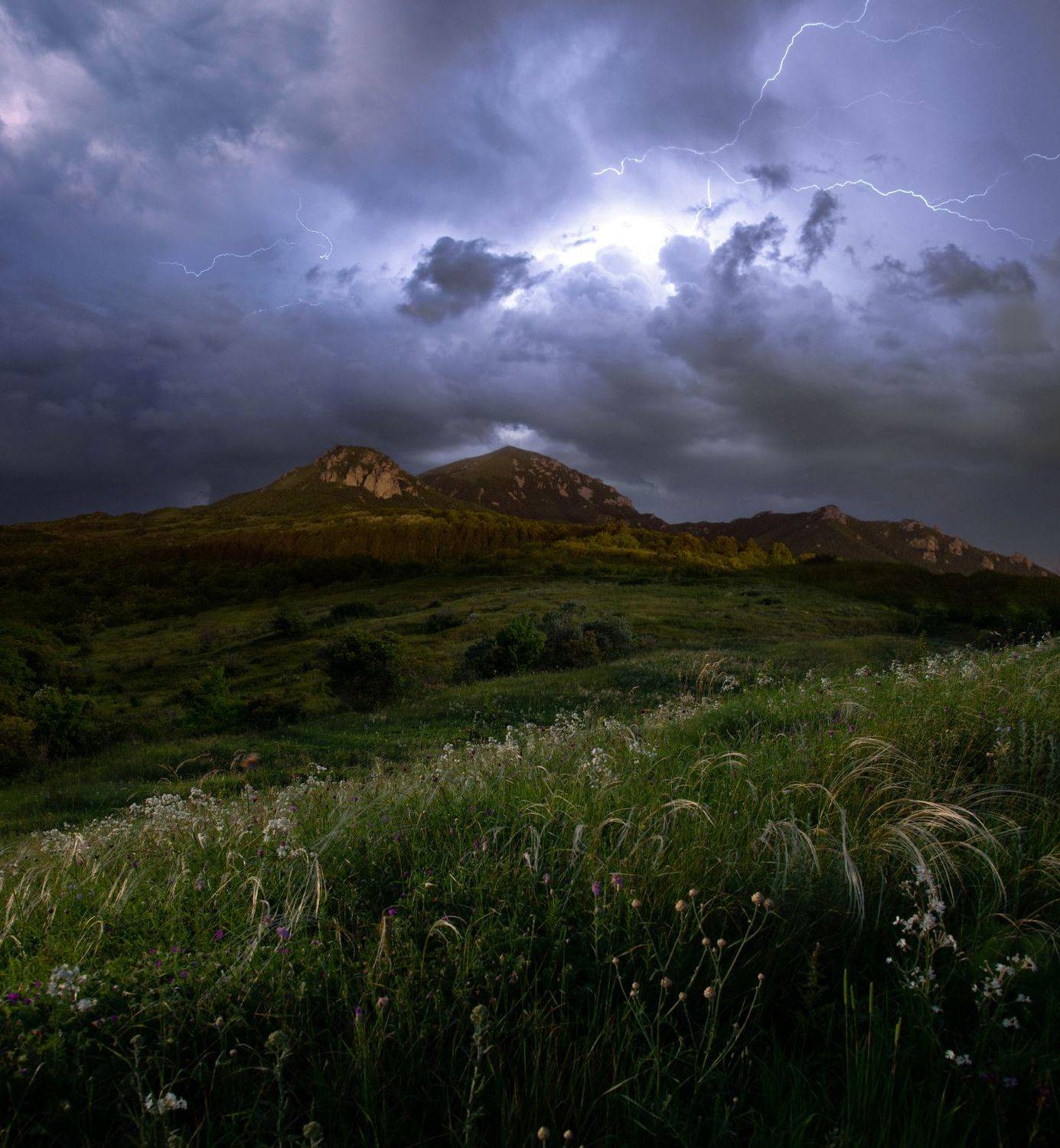 бештау,гроза,лето,природа,пейзаж,кмв, Елена Брежицкая