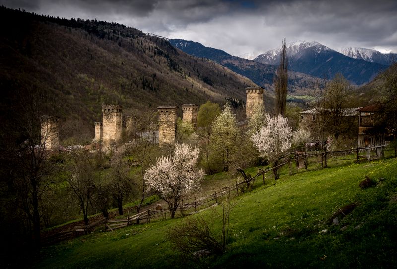 georgia, mestia, svaneti, грузия, местия, сванетия, сванские башни, нд, кавказ, georgia нд Весна в Сванетии фото превью