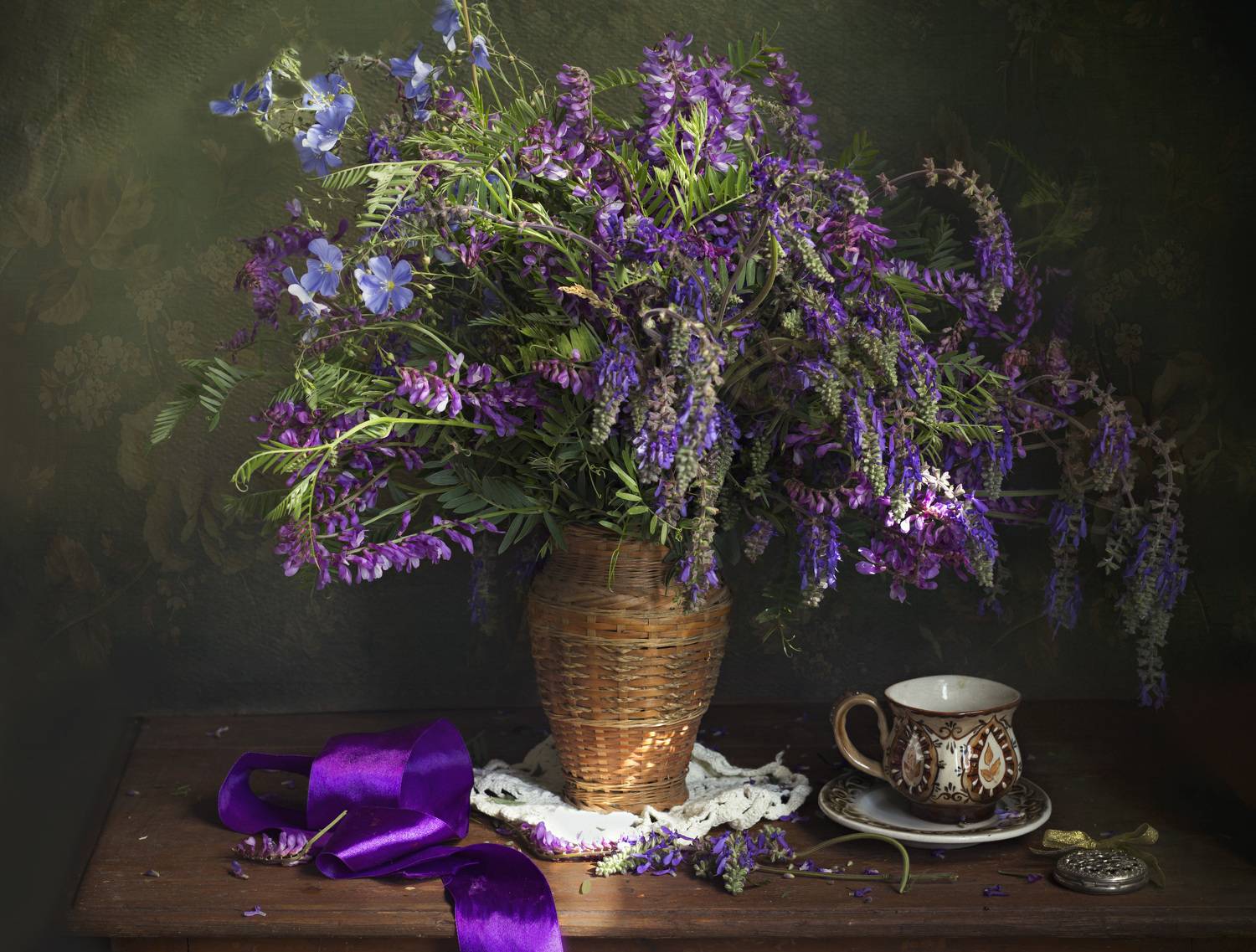 полевые цветы, натюрморт, букет цветов, Зимина Лионелла