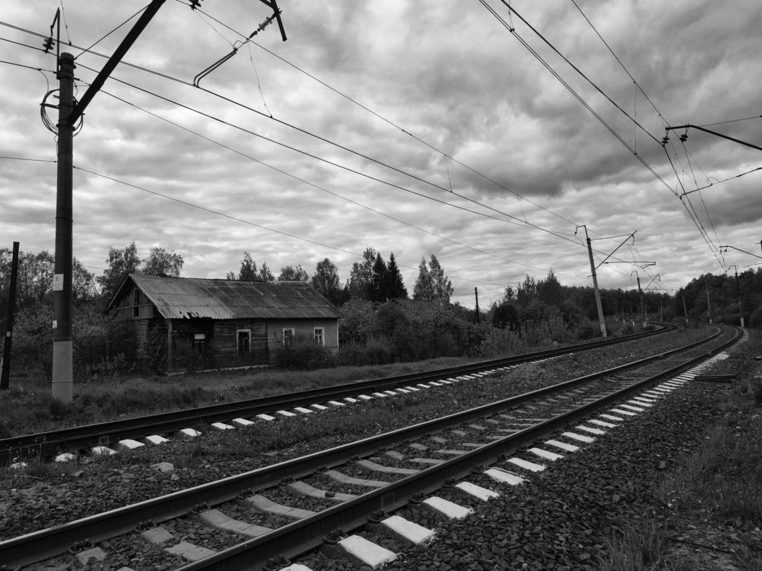 Monochrome, Black and white, Landscape, Russia, Elena Beregatnova