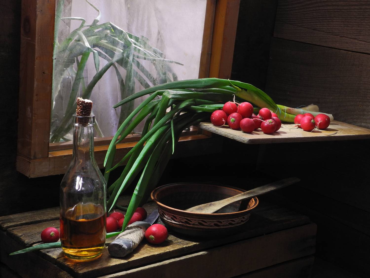 еда, овощи, редис, лук, дача, огород,, Сергей Фунтовой