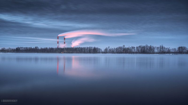 шатура, московская область, трубы, лето, дым *** фото превью