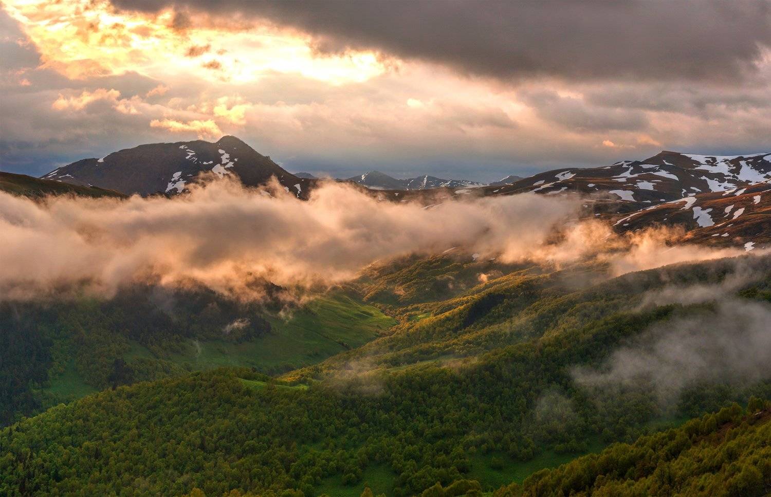 Весна, Кавказ, Рассвет, Тумна, Лашков Фёдор