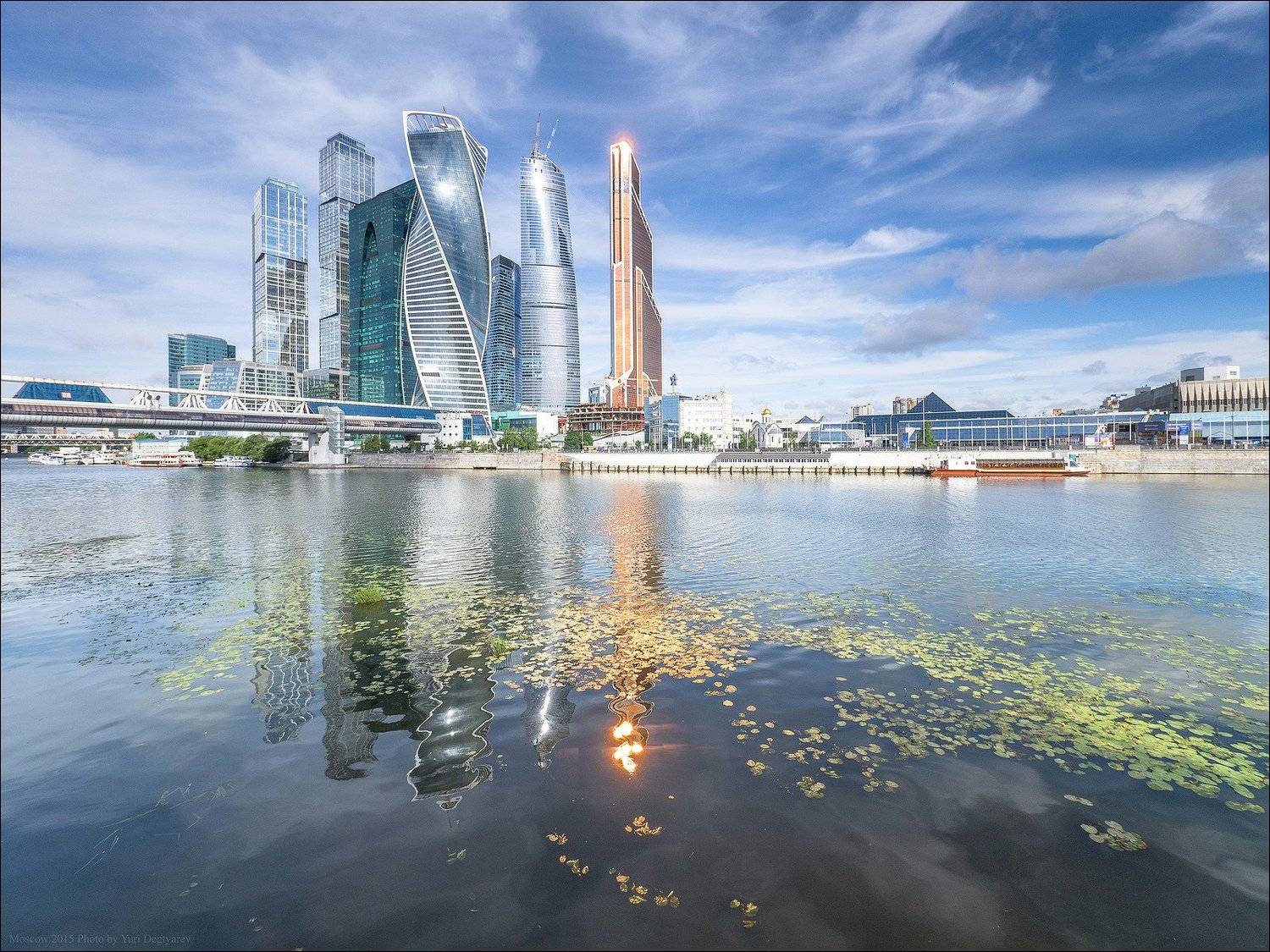Москва, Небоскрёбы, Облака, Река, Россия, Сити, Юрий Дегтярёв