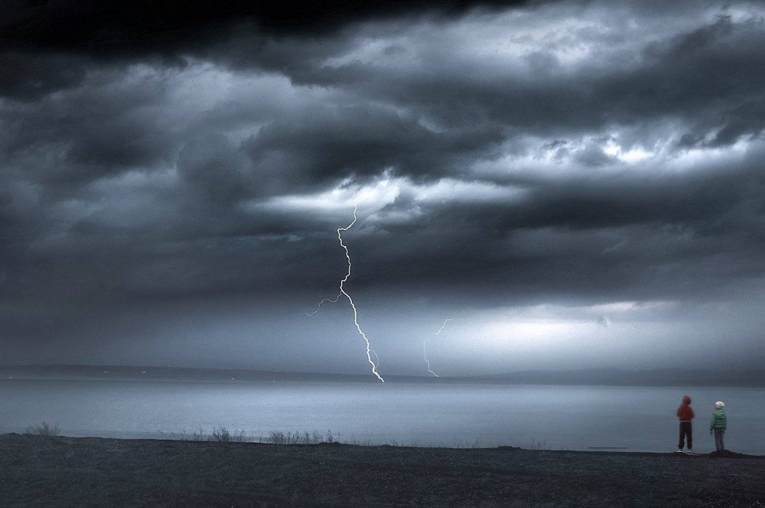 Хакасия, Белё, ураган, молния, шторм, озеро, Анна Аникина