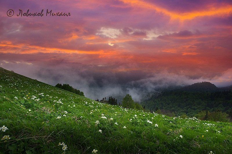 закат. Шесси. весна. фото превью