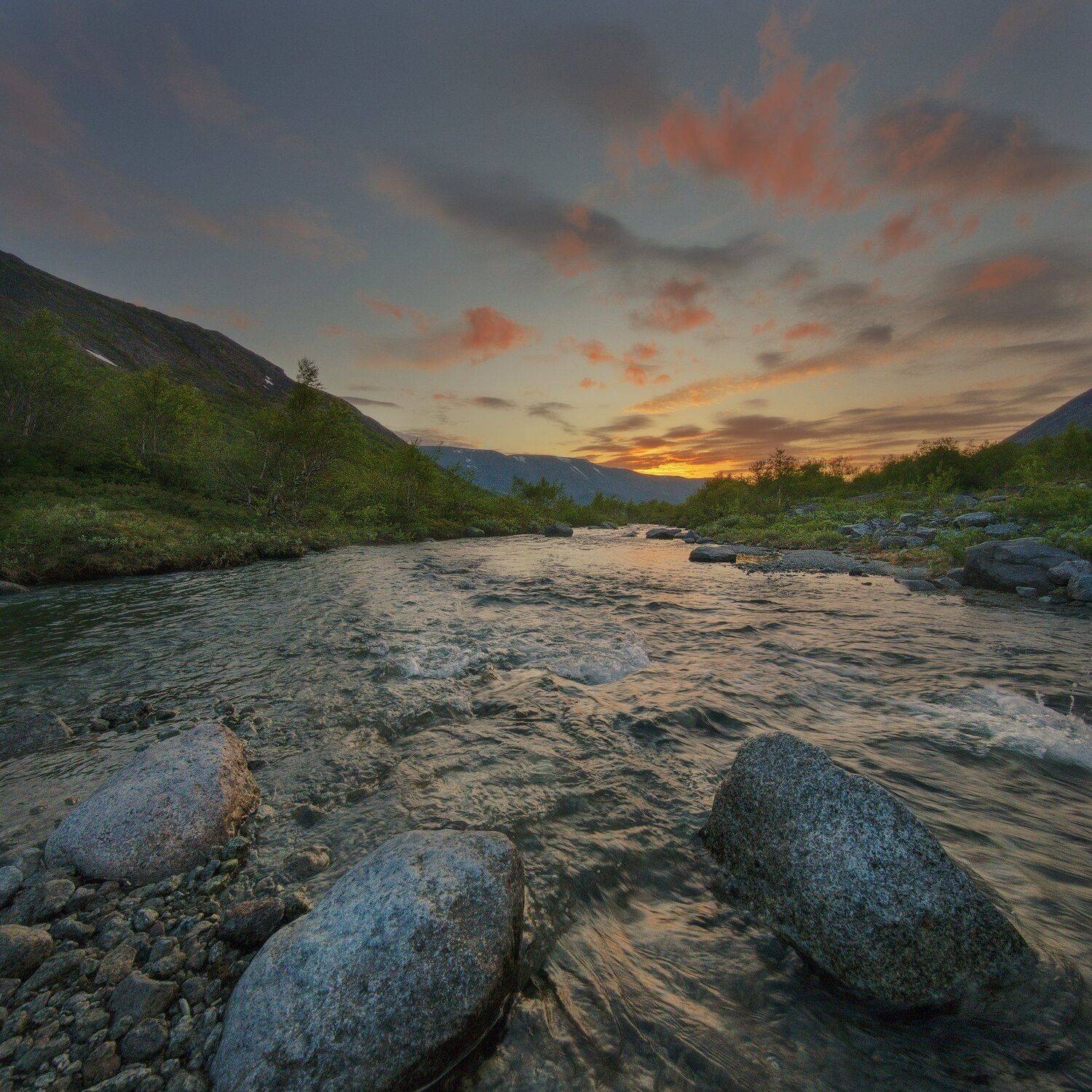 Кольский полуостров, Хибины, Закат, Васильев Алексей